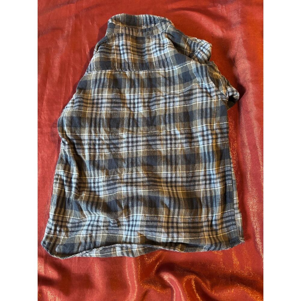 Jackson Hole Shirt Mens S Blue Gray Plaid 100% Cotton Long Sleeve Button Up - Picture 3 of 3